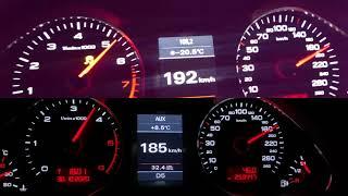 Audi A6 3.0 TFSI vs 3.0 TDI 100-200 acceleration.