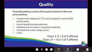 CLNA webcast series: Size, Scope, Quality, and Progress Toward Implementing a Program of Study