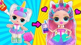 12 Шикарных ЛАЙФХАКОВ и поделок с КУКЛАМИ ЛОЛ и OMG! Мультик LOL Surprise Doll HACKS DIY CUSTOM