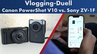 Canon PowerShot V10 vs. Sony ZV-1F (vs. Smartphone) | Vlogging-Kameras im Test & Vergleich [Deutsch]