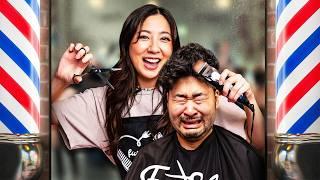 So We Let Fuslie Cut Her Friends' Hair... (Fuscuts Ep.1 ft. Peter Park & Boostio)