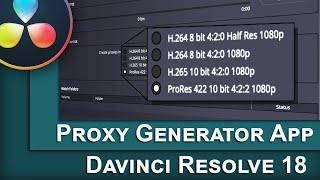 Blackmagic Proxy Generator - Davinci Resolve 18 - Deutsch