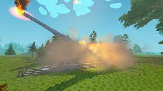 РАБОЧАЯ DORA (Дора, Schwerer Gustav) В SCRAP MECHANIC 1к1 (Remake)