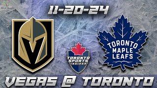 11-20-24 Vegas Golden Knights vs Toronto Maple Leafs Game Audio | NHL LIVE Stream Gamecast & Chat