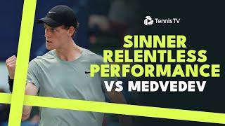 Jannik Sinner With Relentless Performance vs Medvedev  | Shanghai 2024 Highlights