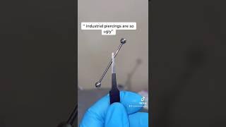 Industrial piercings are so ugly  #piercingjewelry #industrialpiercing #piercings #shorts