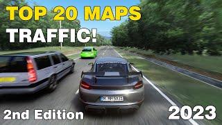 TOP 20 Maps with TRAFFIC for ASSETTO CORSA in 2023! + Install Guide - 2ND EDITION