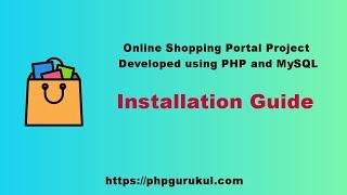 Online Shopping Portal Project  last updated @ 02 January 2025 - Installation Guide | PHPGurukul