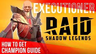 EXECUTIONER Build, Gear, Masteries How to Get EXECUTIONER + best gear + Code RAID Shadow Legends