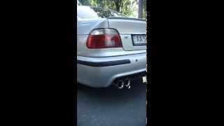 Прямоточный глушитель Vitol НГ-0729 BMW e39 (СТАРТ-СТОП)  копия Magnaflow