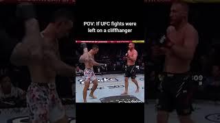 If UFC Fights were left on a Cliffhanger  #ufc #mma