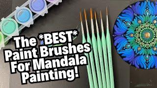 The Best Paint Brushes For Mandala Painting | Mandala Swoosh | Thoughtful Dots