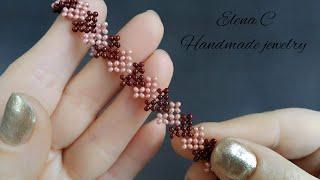 Seed Bead Bracelet Tutorial Браслет из бисера своими руками Мастер Класс #beadedbracelet #diy