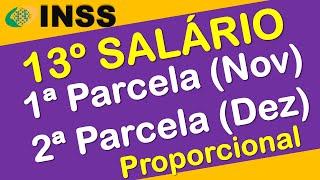 13º SALÁRIO PROPORCIONAL EM NOVEMBRO E DEZEMBRO 2024