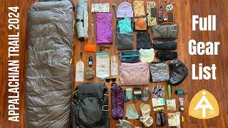 Full Gear List | Not Ultralight | Appalachian Trail 2024