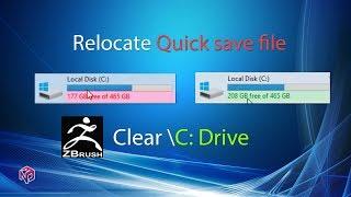 Zbrush: Clear Quick save path in C Drive | Quick tips | Tutorial.