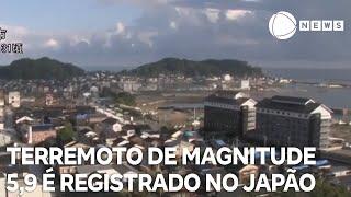 Terremoto de magnitude 5,9 é registrado no Japão