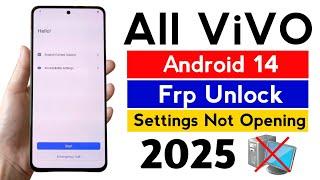 All ViVO Gmail frp bypass Android 14 | Settings not opening | Latest security update.