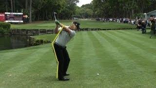 SwingVision: Charley Hoffman's tee shot Sunday at Travelers Championship