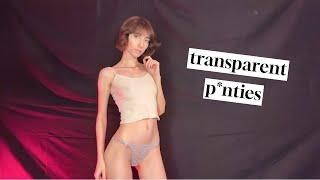 Try On Haul Transparent Shorts By Liux Bate