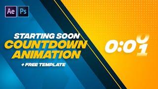 Countdown Animation Timer for Streaming (FREE TEMPLATE) - Tutorial by EdwardDZN