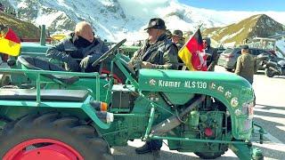 Dieselgespräche - Parkplatz Fuschertörl1 22. Oldtimer Traktor WM am Großglockner 21.09.2024