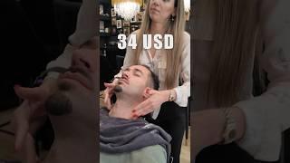 10/10 Ladybarber shave on the Athens Riviera  #asmr #relaxing #relax #barbershop #razor