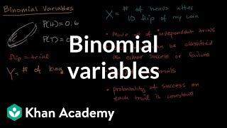 Binomial variables | Random variables | AP Statistics | Khan Academy