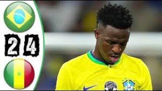 Brazil vs Senegal 2-4 - All Gоals & Extеndеd Hіghlіghts 4k hd  - 2023 Mane GOAL