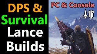 MHW: Lance DPS & Survival Builds | 100% Affinity Master's touch | Super Recovery | Mixed Sets