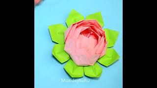 DIY Flower Origami  Simple Origami Paper Craft | Paper Flower making easy at home #Shorts