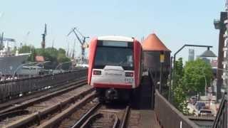 U-Bahn Hamburg - Züge an der Station Baumwall U3 HD