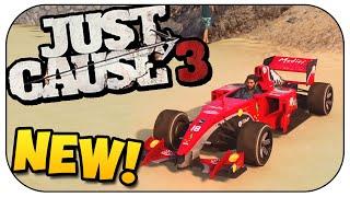 Just Cause 3 - How to get the F1 Car! (Rare Car - Mugello Farina Duo)