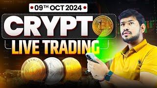 FOMC MINUTES - Live Trading ||  Crypto Trading | BTC , ETH | 09 OCT - #btc #xauusd |