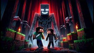 Herobrine Stalks Us at Midnight!  (Minecraft Horror Adventure)