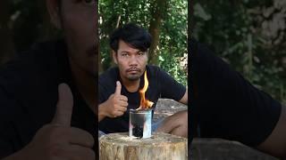 Survival Skills: How to Make a DIY Stove in 5 Minutes in Extreme Conditions.#skills#lifehack#camping
