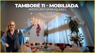 Tamboré 11 por R$8.800.000,00 com fundo para a mata e projeto de interiores de IARA KILARES