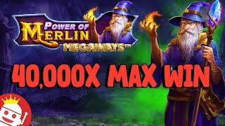  POWER OF MERLIN MEGAWAYS  INSANE 40,000X MAX WIN!