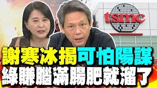 2奈米赴美板上釘釘 謝寒冰爆"可怕陽謀"進行中 綠賺腦滿腸肥就溜了 王鴻薇轟綠明晃晃掏空台灣