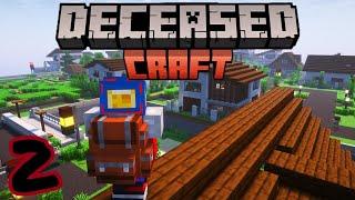 Minecraft ABANDONED TOWN!! (DeceasedCraft) #2 w/ Lewis