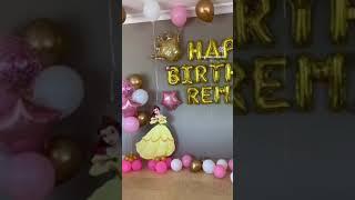 PRINCESS BIRTHDAY BALLOONS DECORATION || IDEAS #wow #fun #shorts #heliumballoonsdubai