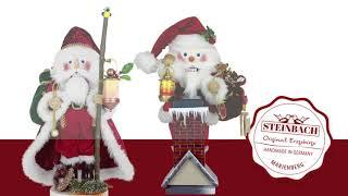 Steinbach Volkskunst Nutcracker Chimney Santa and Cozy Woodland Santa Spot