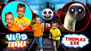 THOMAS LE TRAIN ATTAQUE VLAD ET NIKI A 3H00 DU MATIN ! Film Interdit Thomas.exe dans la Vraie Vie !