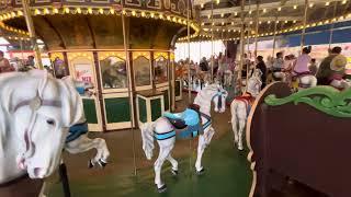 Riding the Gillian’s Wonderland Pier Carousel (PTC 75)