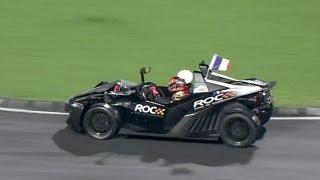 Romain Grosjean Defeats Sebastien Vettel - 2012 Race of Champions