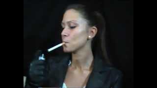 Raphaela 8 - Smoking Shiny Leathergirl