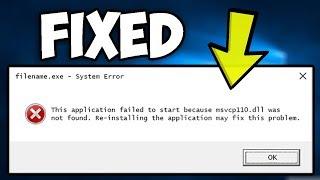 2024 Fix: Missing msvcp110.dll on Windows 10