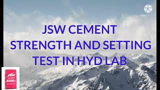 JSW Concreel HD Cement Performance Test