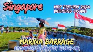 Exploring Marina Barrage: Walk from Gardens by the Bay MRT | NDP 2024 Preview Weekend.