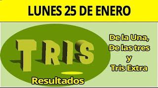 Resultado del Tris de la Una, las tres y Extra del Lunes 25 de Enero de 2021